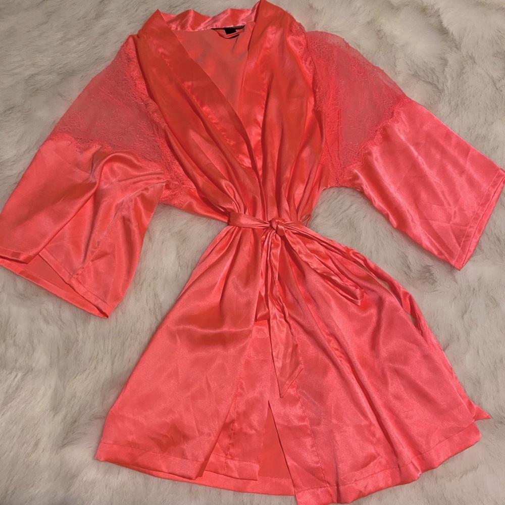 Victoria’s Secret Satin Lace Robe
